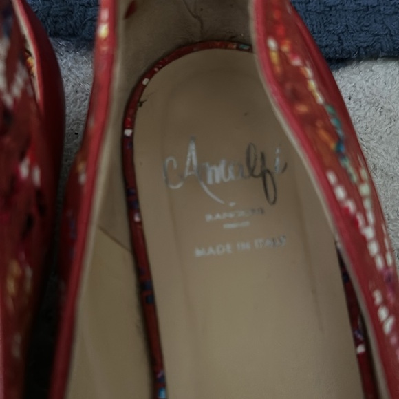 Amalfi flats red 9 Italy leather - Picture 2 of 6